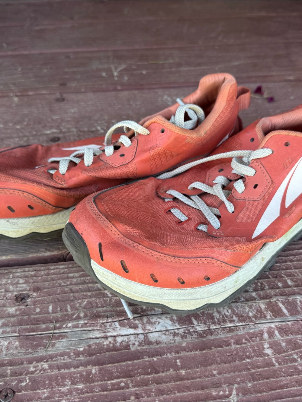 Altra Women's Lone Peak 6 Coral Orange Sneakers